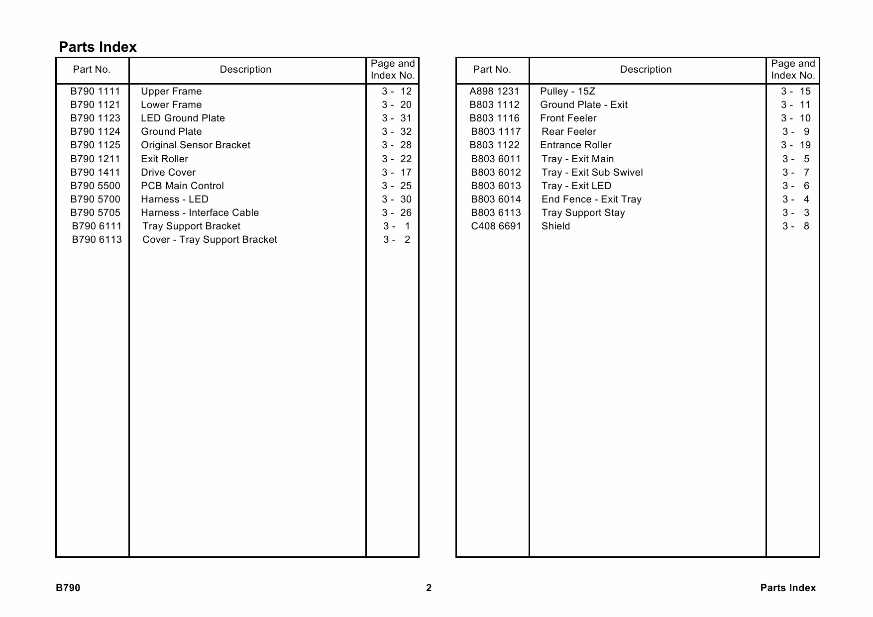 RICOH Options B790 INTERNAL-SHIFT-TRAY-SH3000 Parts Catalog PDF download-6